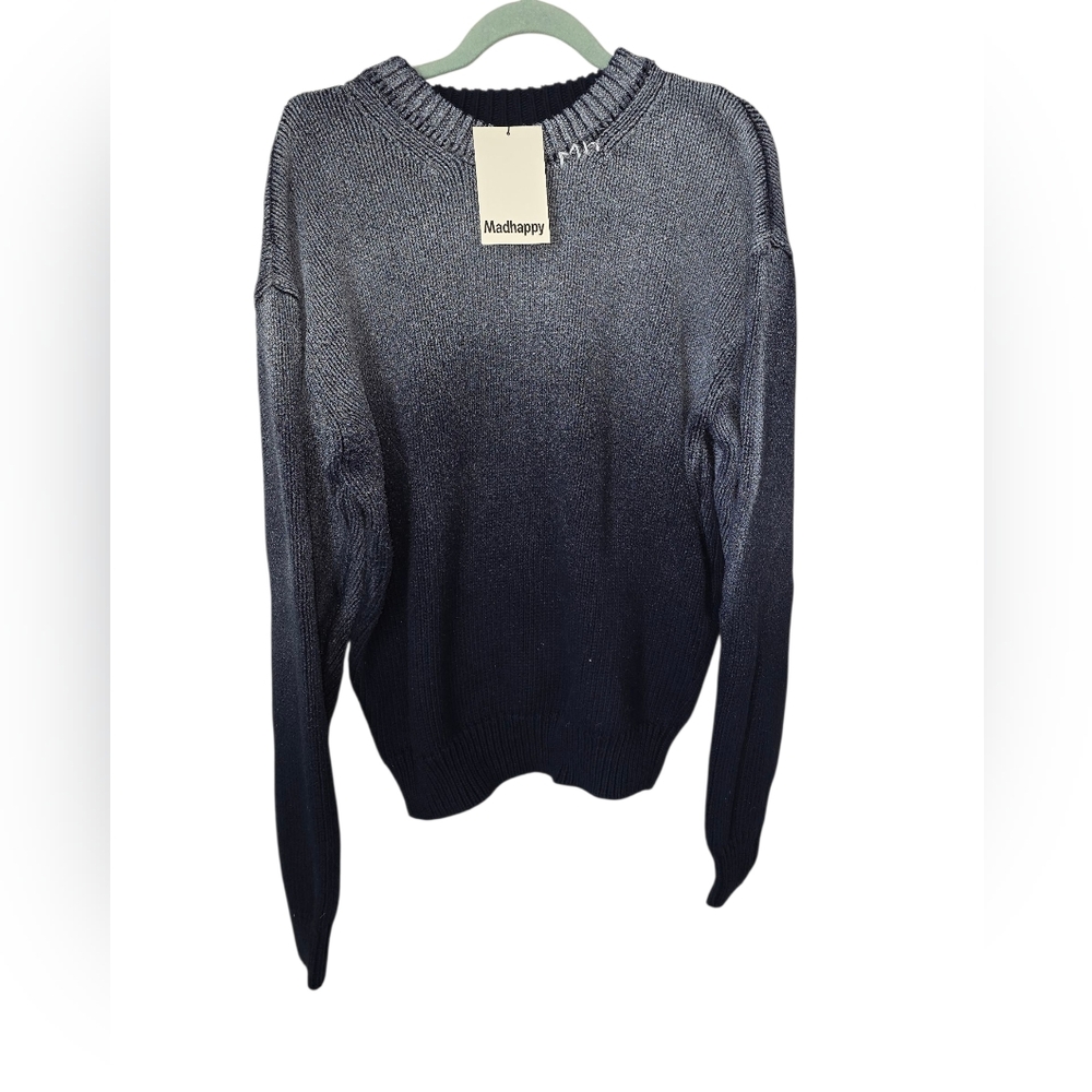 New Madhappy Ombre Blue‎ Sweater Medium